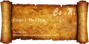 Cseri Melina névjegykártya